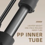 WEST BIKING MTB Bicycle Pump: 80 PSI, Manual Tire Inflator