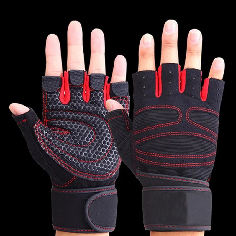 Half Finger Fitness Gloves: Non-Slip Wrist Guard for Exercise