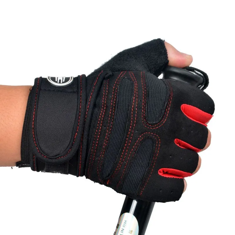 Half Finger Fitness Gloves: Non-Slip Wrist Guard for Exercise