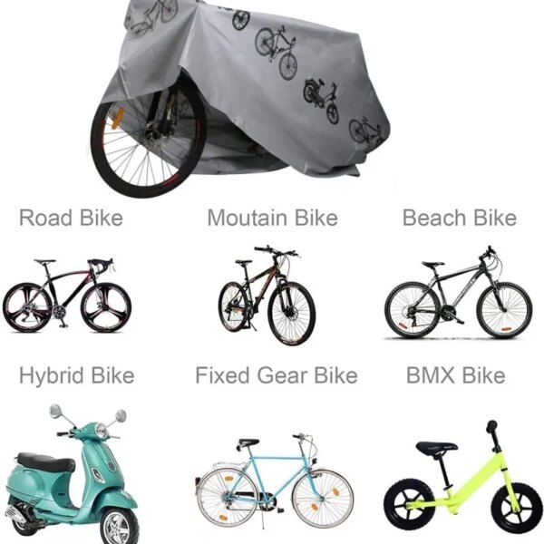 57319-r2ilr4.jpg Waterproof Bicycle Cover: Protection for Outdoor Use