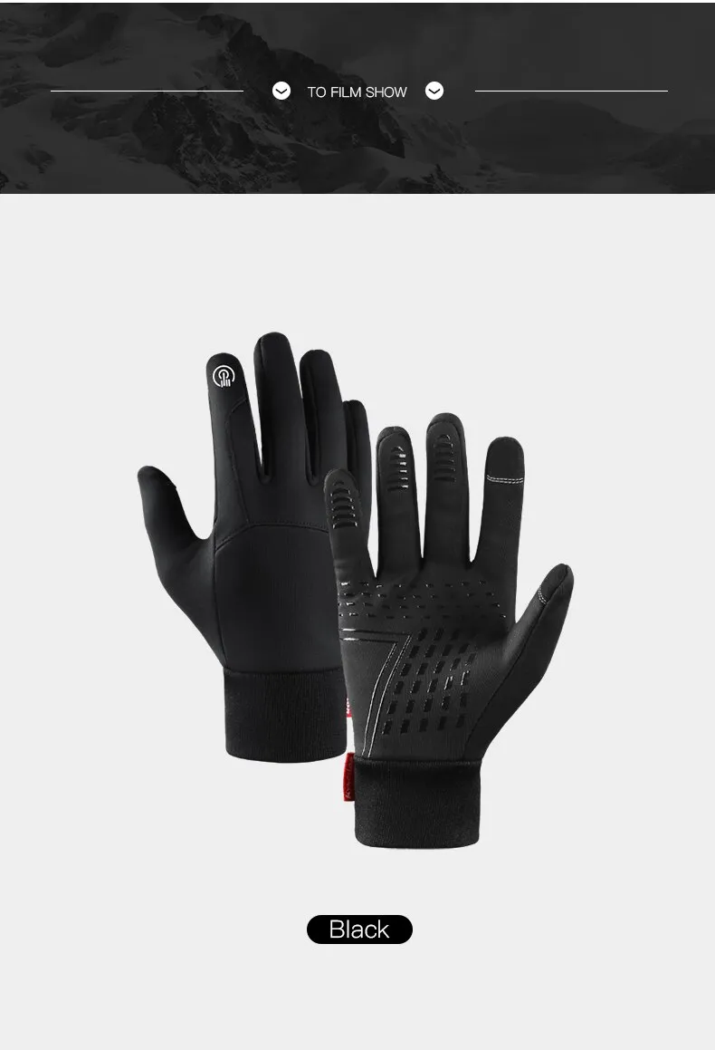 Touch Screen Outdoor Cycling Gloves: Warm & Non-slip