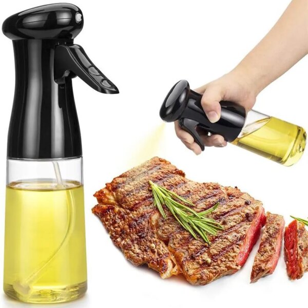 57389-k0vto1.jpg 200ml Black Kitchen Oil Spray Bottle: Pneumatic Dispenser
