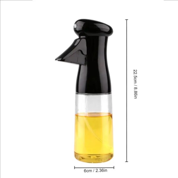 57389-sma8nx.jpg 200ml Black Kitchen Oil Spray Bottle: Pneumatic Dispenser