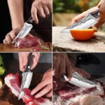 Handmade Forged Boning Knife: Ideal for Camping & Hunting
