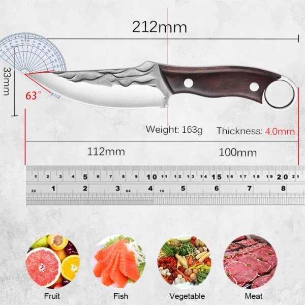 57409-wjwiqo.jpg Handmade Forged Boning Knife: Ideal for Camping & Hunting