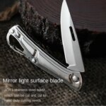 Stainless Steel Folding Fruit Knife: Non-Slip Handle