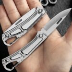 Stainless Steel Folding Fruit Knife: Non-Slip Handle