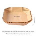 50pcs Air Fryer Disposable Parchment Paper: Steamer Accessories