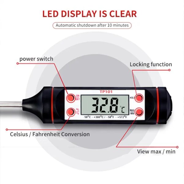 57479-unvkrn.jpg Digital Probe Kitchen Thermometer: Liquid Grill Display