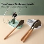 Silicone Nordic Style Pot Lid Shovel Storage Rack: Non-Slip