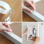 Nano Waterproof Transparent Double-Sided Adhesive: Reusable