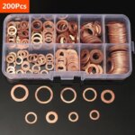 Copper Washer Gasket Nut and Bolt Set: Assorted Sizes