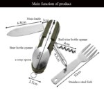 7-in-1 Stainless Steel Outdoor Tableware: Foldable Design