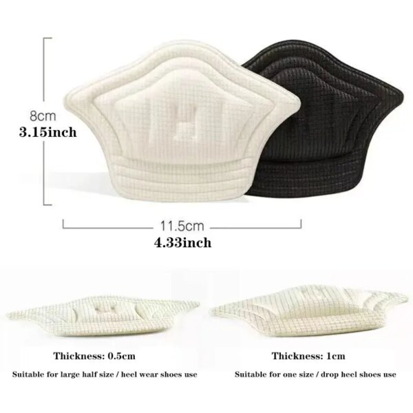 57977-exg3jq.jpg Anti-Wear Heel Insoles: Cushion Pads for Shoes, 1 Pair