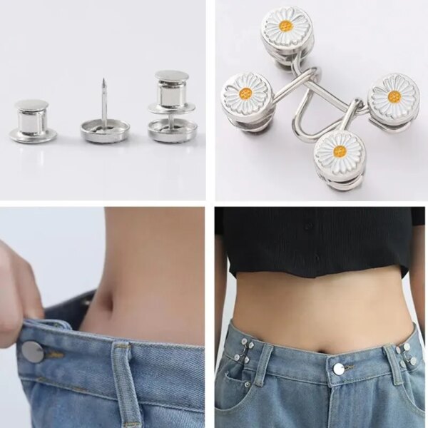 Adjustable Waist Brooch Set: Skirt & Pants Tightener