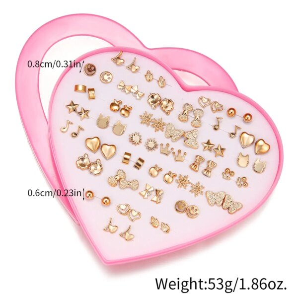 58022-n8jyhz.jpg New Random 36 Pairs/Lot Mini Stud Earrings: Cute Designs