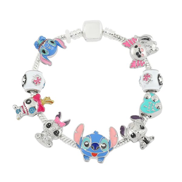 58160-yn0wd9.jpg Disney Lilo and Stitch Charm Bracelet: Best friend Gift for Women & Kids