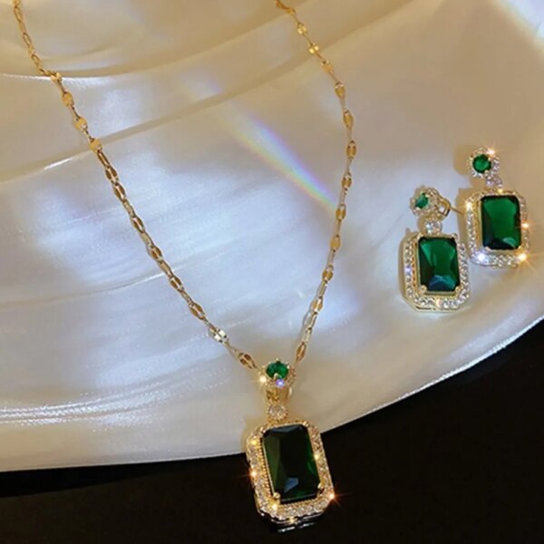 58263-0yee2e.jpg 4PCS Sets Exquisite Rhinestone Jewelry: Necklace, Earrings, Ring