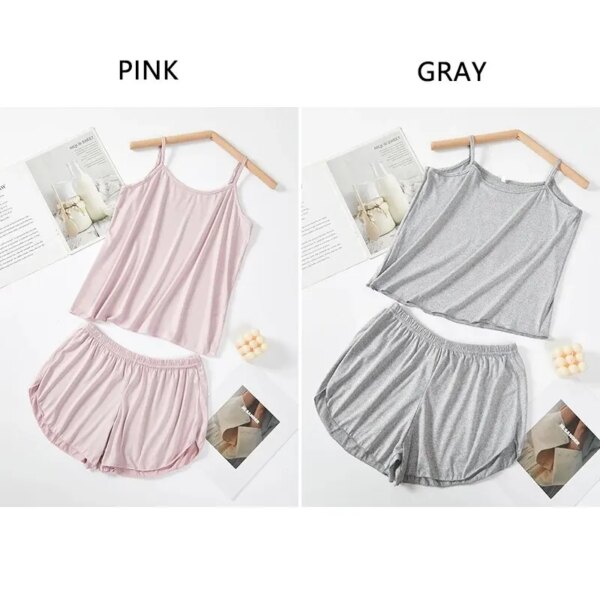 Women's Sleepwear Pajama Set: Smooth, Soft, Pink Gray