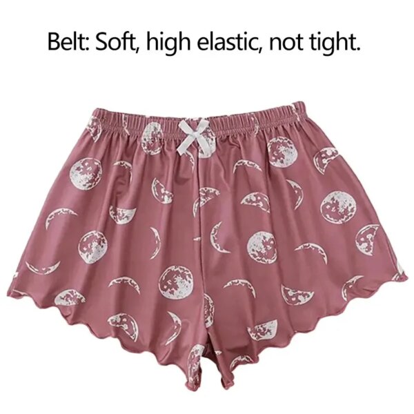 58774-2ehwgm.jpg Women's Sports Camisole and Shorts Pajama Set: Pink Moon and Planet Print