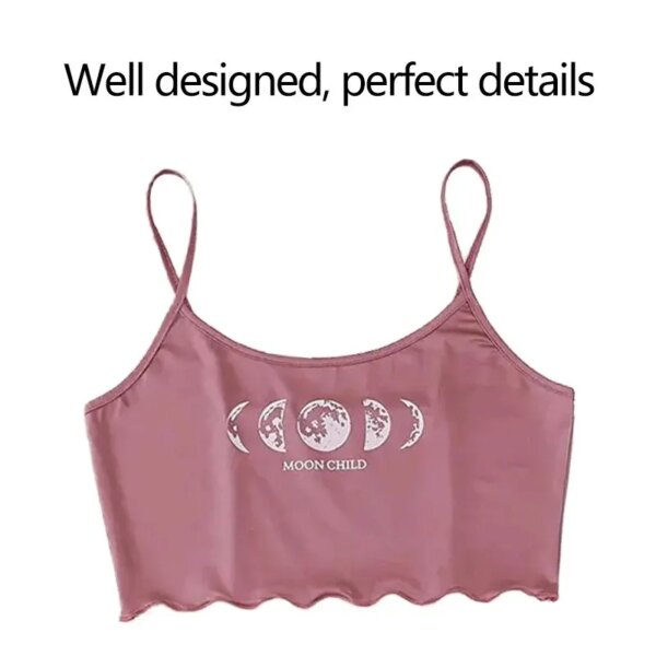 58774-i5jhqc.jpg Women's Sports Camisole and Shorts Pajama Set: Pink Moon and Planet Print