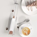 Electric Milk Frother: Coffee Cappuccino Creamer Mixer