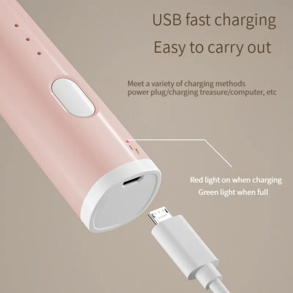 58898-mqlzzk.jpg USB Rechargeable Handheld Milk Frother: 3 Speeds, Electric