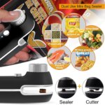 Rechargeable 2-in-1 Mini Heat Sealer: Handheld Clip Bag Sealer