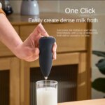 Electric Milk Frother: Handheld Coffee Foamer