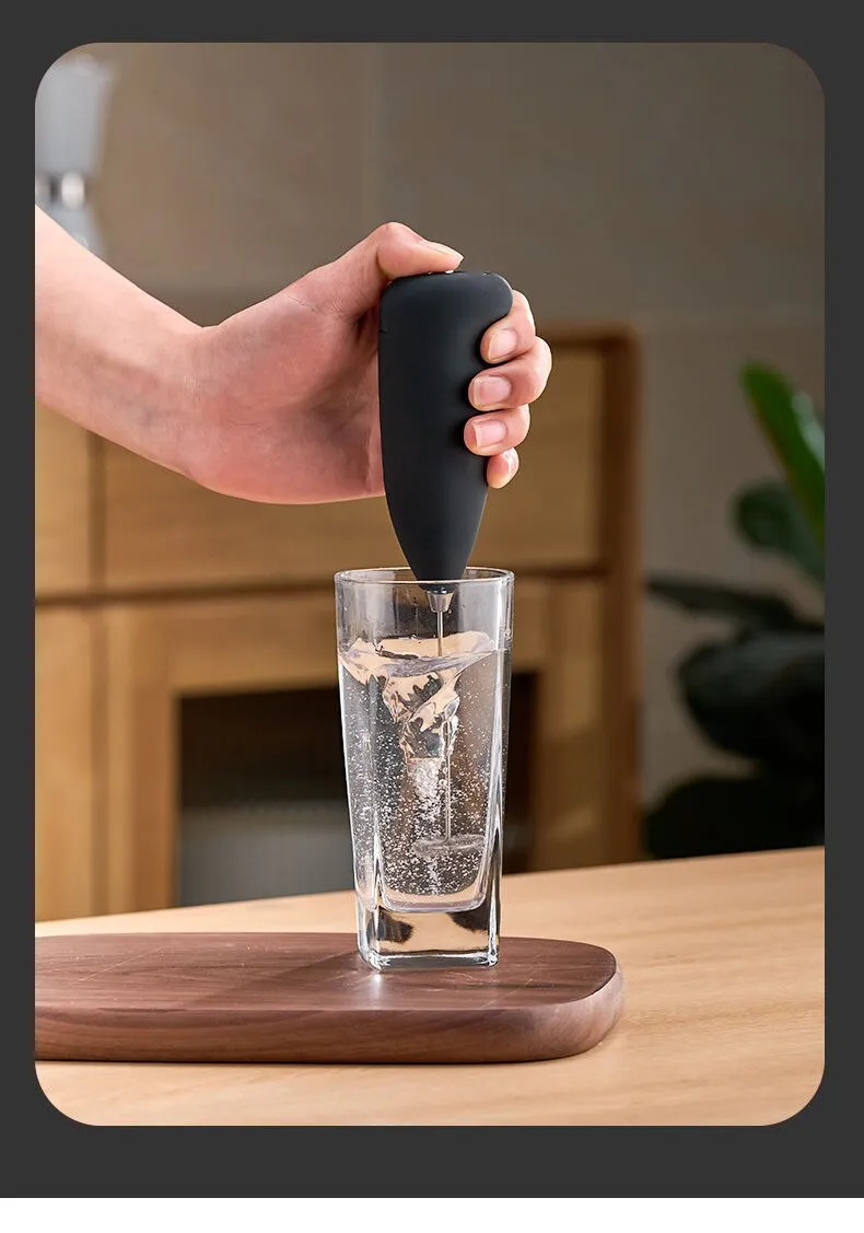 Electric Milk Frother: Handheld Coffee Foamer