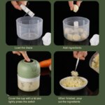 Mini Electric Garlic Chopper: USB Meat Grinder & Vegetable Crusher