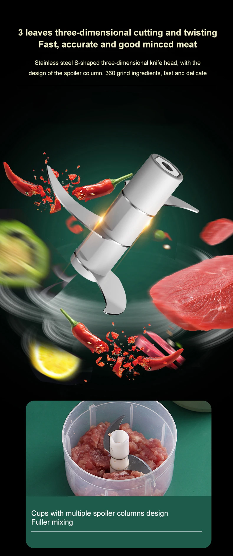 Mini Electric Garlic Chopper: USB Meat Grinder & Vegetable Crusher