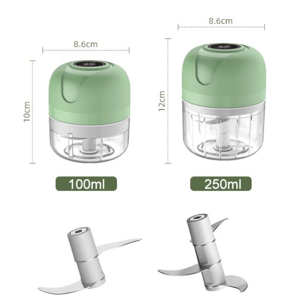 Mini Electric Garlic Chopper: USB Meat Grinder & Vegetable Crusher
