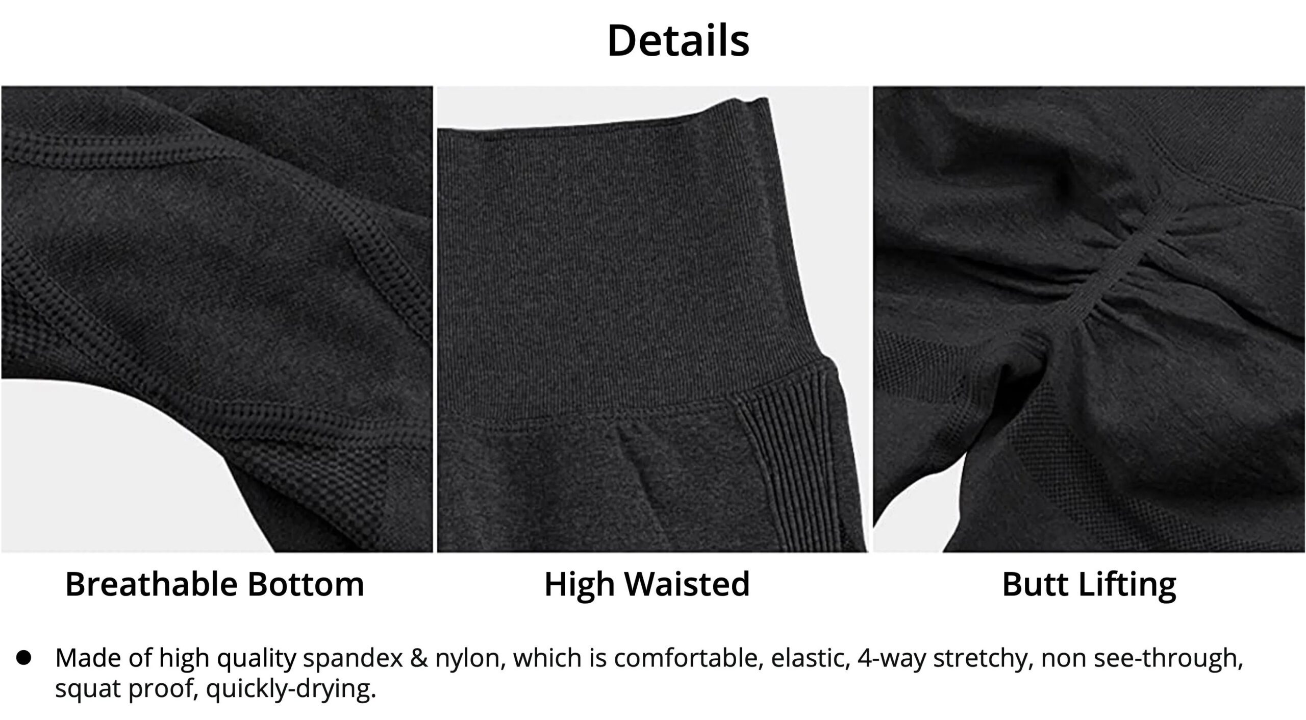 Women's Seamless High Waist Workout Leggings: Fitness Gym Wear