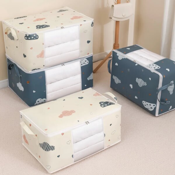 59560-3ajtsw.jpg Large Capacity Clothes Storage Bag: Blankets Bedding Organizer