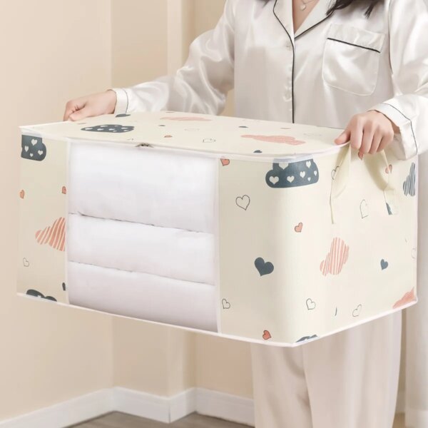 59560-7g5xg8.jpg Large Capacity Clothes Storage Bag: Blankets Bedding Organizer
