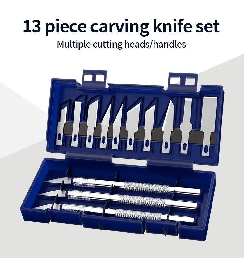 13Pcs Metal Carving Knife Set: Precision DIY Repair Tool