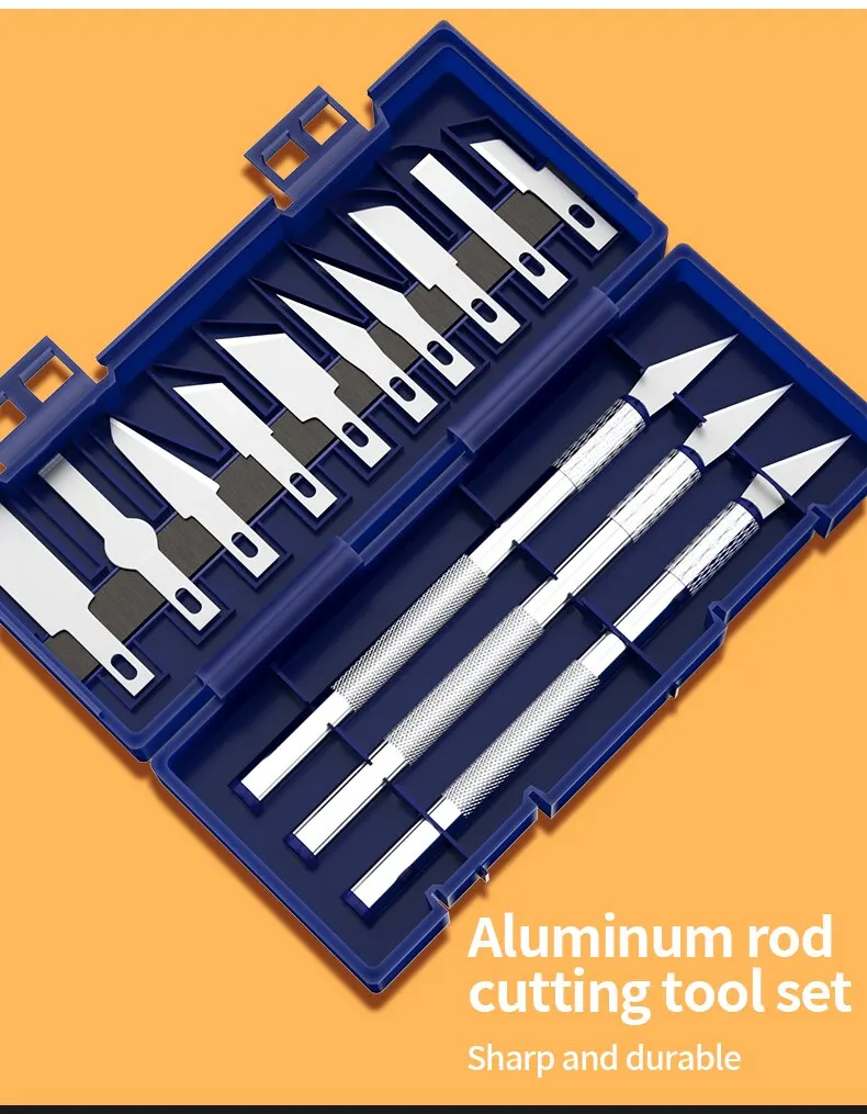 13Pcs Metal Carving Knife Set: Precision DIY Repair Tool