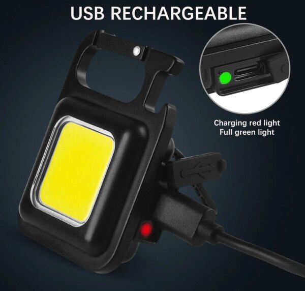 59717-9ieli8.jpg Mini LED Portable Keychain Flashlight: USB Rechargeable, Strong Magnet