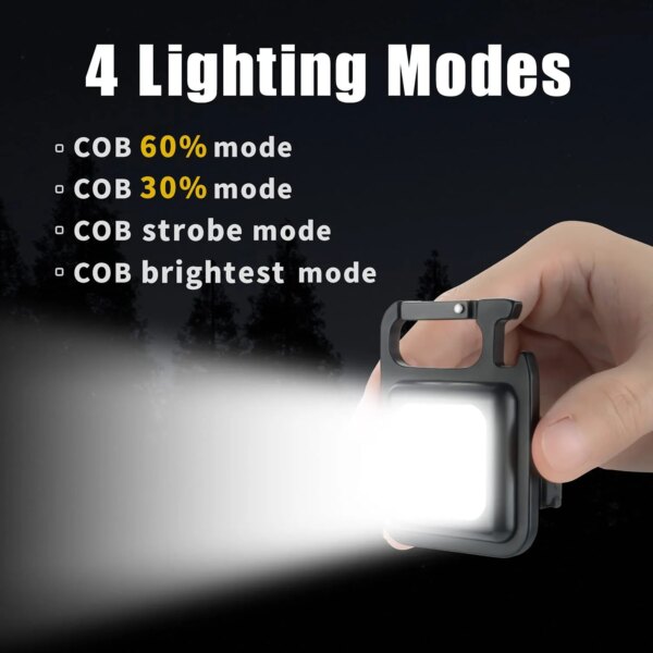 59717-nezcjd.jpg Mini LED Portable Keychain Flashlight: USB Rechargeable, Strong Magnet