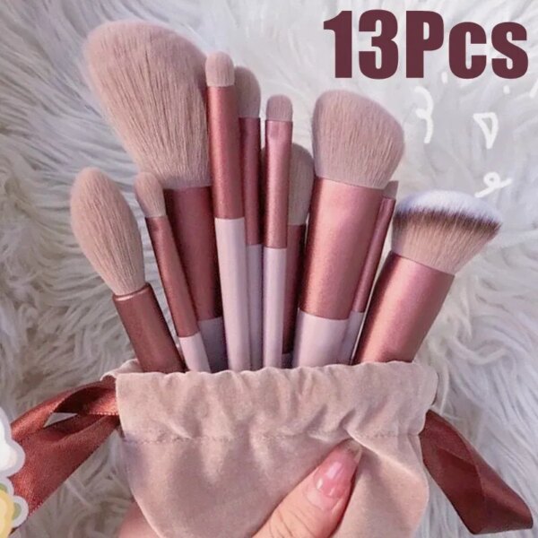13 PCS Makeup Brushes Set: Eye Shadow Foundation Cosmetic Brush