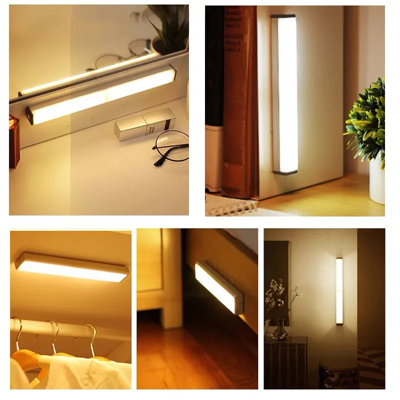 Wireless LED Night Light: Motion Sensor Rechargeable Cabinet Lamp