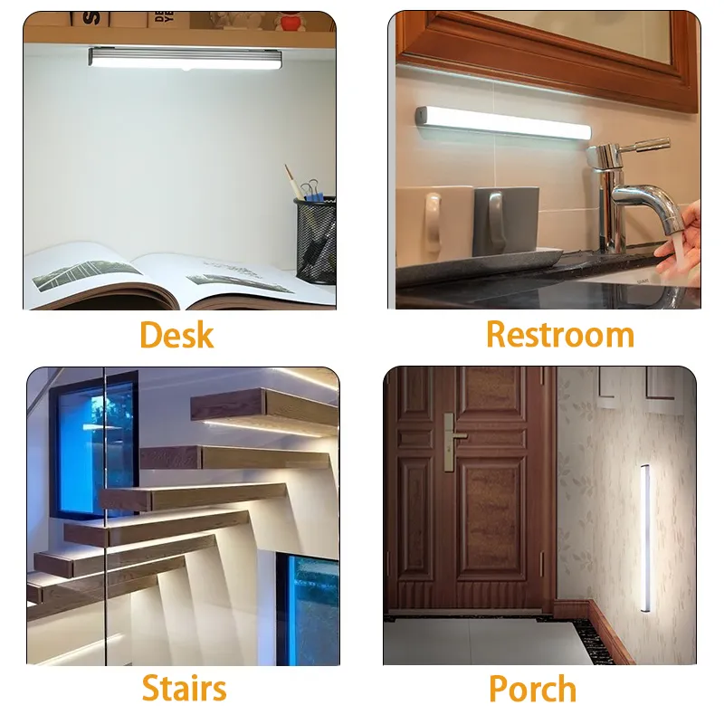 Wireless LED Night Light: Motion Sensor Rechargeable Cabinet Lamp