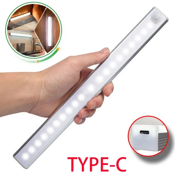 Wireless LED Night Light: Motion Sensor Rechargeable Cabinet Lamp