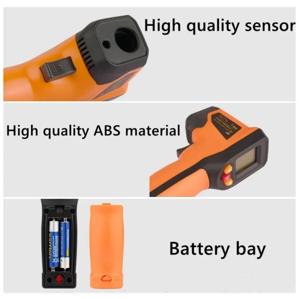 59787-b9604n.jpg NJTY Digital Infrared Thermometer: Non-Contact Industrial Tool