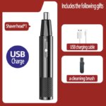 High-Quality Electric Nose Hair Trimmer: USB Charging, Portable