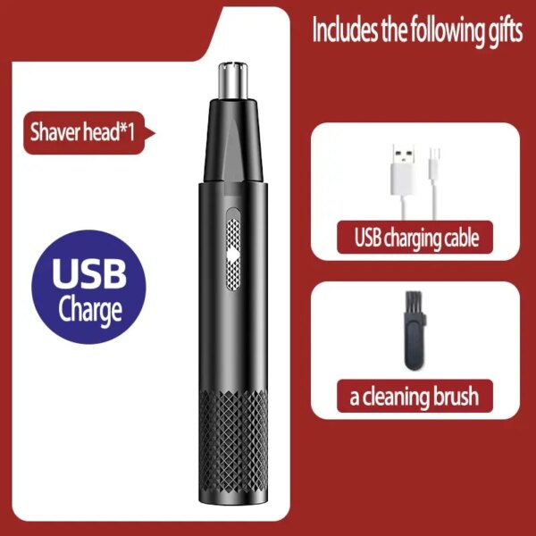 59853-942tul.jpg High-Quality Electric Nose Hair Trimmer: USB Charging, Portable