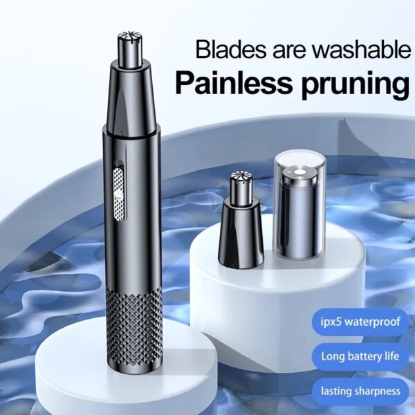 59853-proln7.jpg High-Quality Electric Nose Hair Trimmer: USB Charging, Portable