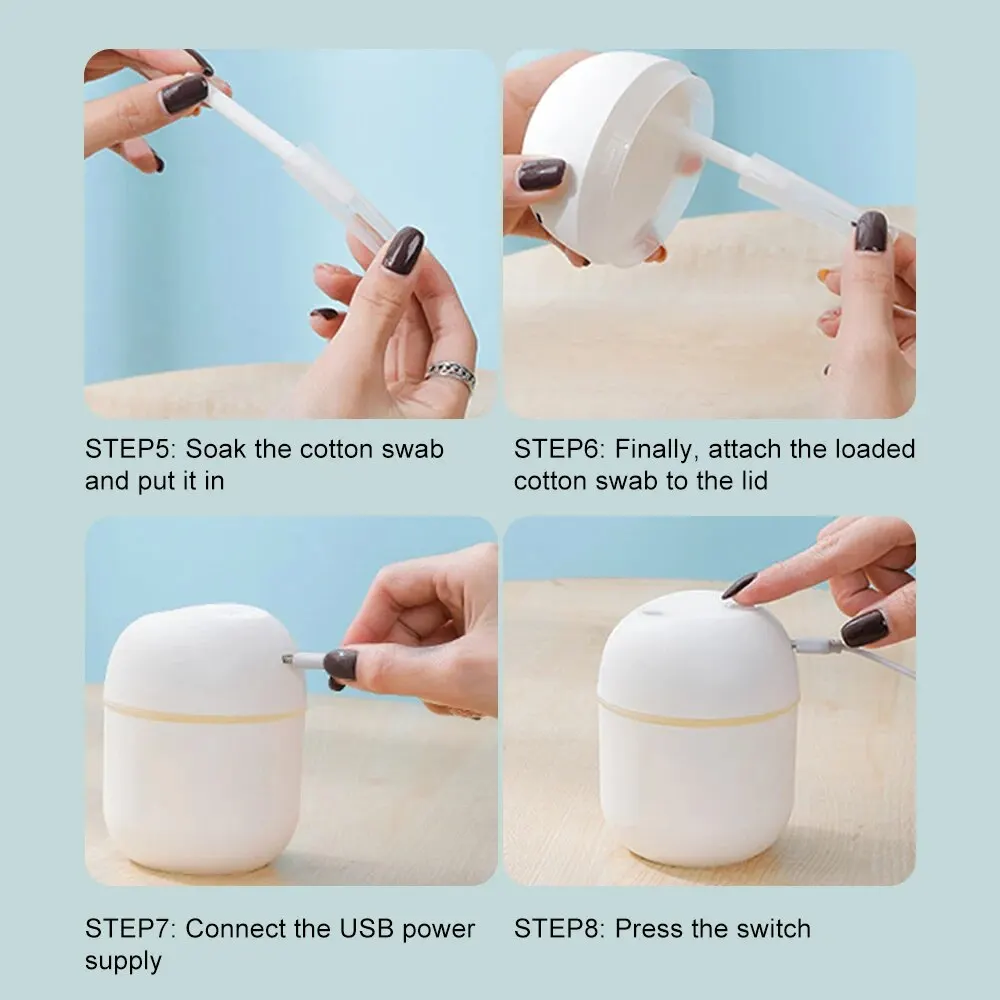 Mini Portable Water Drop Air Humidifier: USB Desktop Mute Atomization