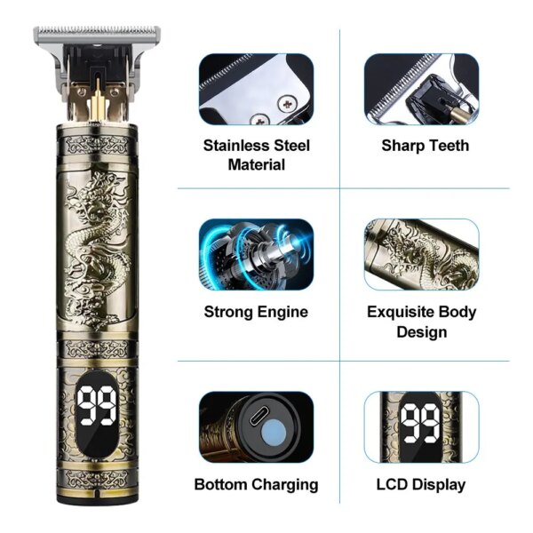 59883-82cw1b.jpg Shaver T9 Hair Clipper: Beard Shaving Body Trimmer for Men